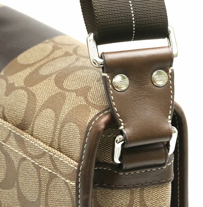 楽天市場】【バッグ】COACH コーチ シグネチャー メッセンジャーバッグ  