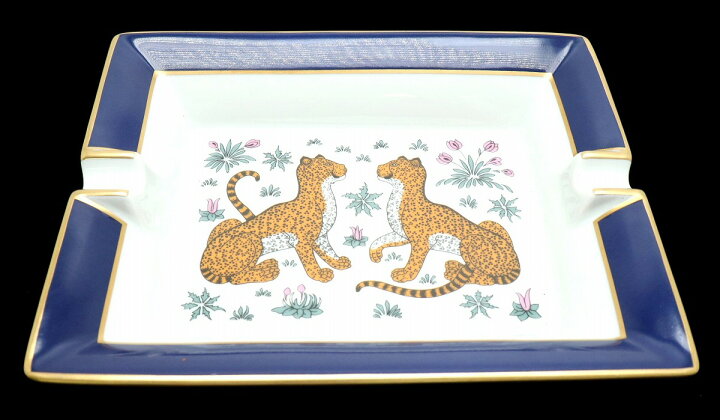 楽天市場】HERMES エルメス アッシュトレイ 灰皿 ヒョウ 豹 陶器  