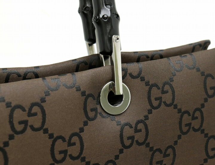 楽天市場】【バッグ】GUCCI グッチ GG バンブー ナイロンキャンバス  