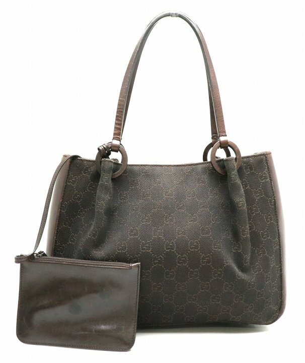 楽天市場】【バッグ】GUCCI グッチ GGキャンバス レザー トートバッグ 
