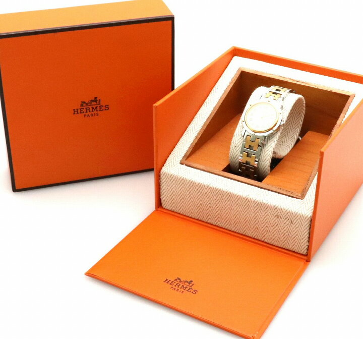 楽天市場】【ウォッチ】HERMES エルメス クリッパー デイト アイボリー