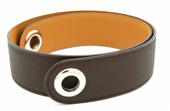 美品 HERMES エルメス □J刻 スイフト/ヴォーエプソン スカーフ ベルト  