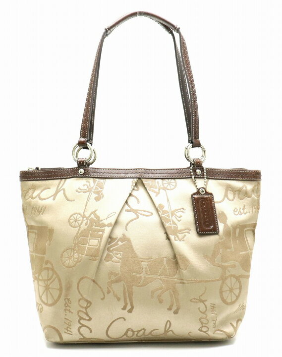 楽天市場】【バッグ】COACH コーチ ホースアンドキャリッジ プリーツ 