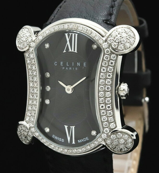 楽天市場】【ウォッチ】CELINE セリーヌ ブラゾン ダイヤベゼル 