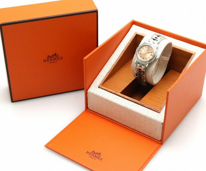 楽天市場】【ウォッチ】HERMES エルメス クリッパー デイト オレンジ  