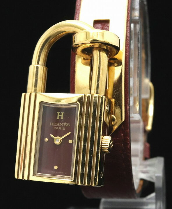 楽天市場】【ウォッチ】HERMES エルメス ケリーウォッチ ボルドー文字  