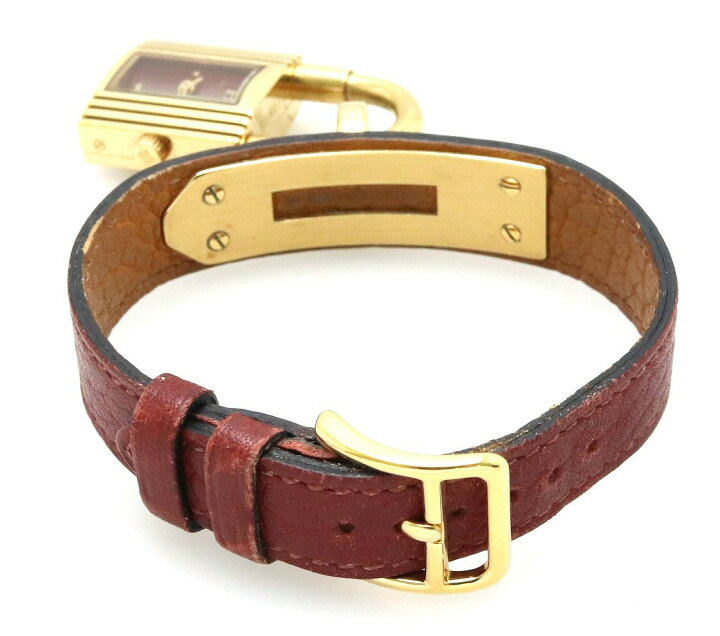 楽天市場】【ウォッチ】HERMES エルメス ケリーウォッチ ボルドー文字  