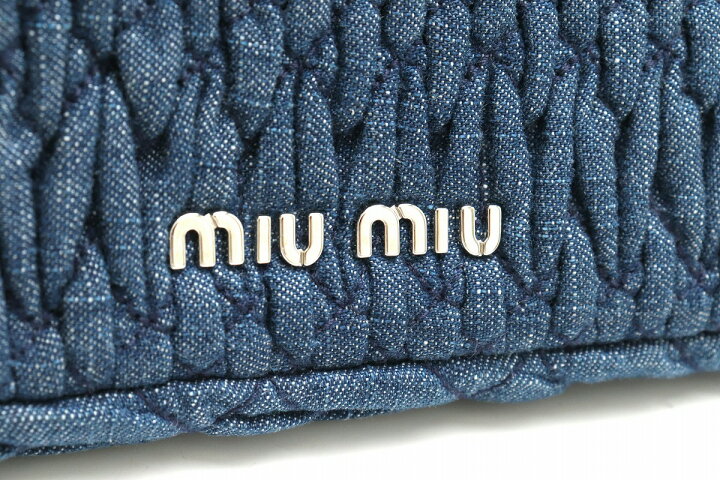 楽天市場】【バッグ】Miu Miu ミュウ ミュウ デニム クリスタル 