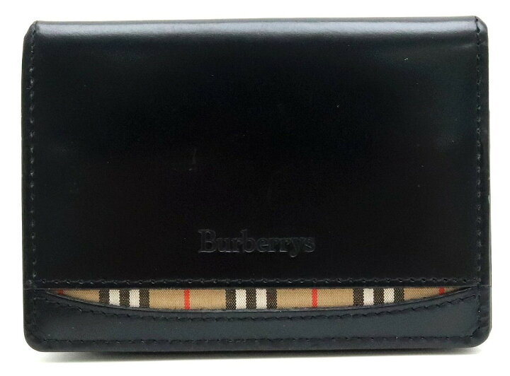 楽天市場】BURBERRY バーバリー レザー ノバチェック カードケース  