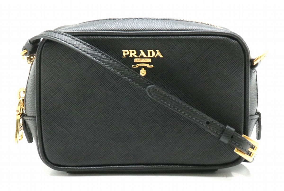 楽天市場】【バッグ】PRADA プラダ 型押しレザー ショルダーバッグ 