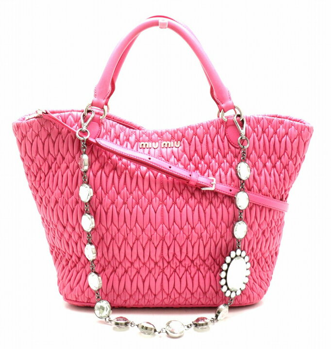楽天市場】【バッグ】Miu Miu ミュウ ミュウ ミュウミュウ ナッパ 