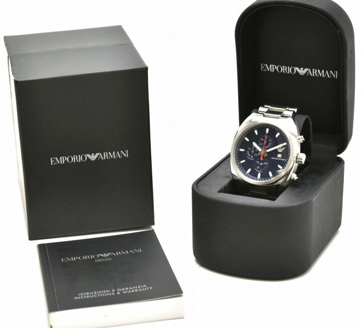 楽天市場】【ウォッチ】EMPORIO ARMANI エンポリオ アルマーニ クロノ 