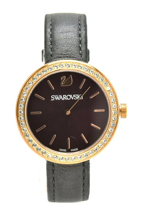 楽天市場】【ウォッチ】SWAROVSKI スワロフスキー 革ベルト ダーク 