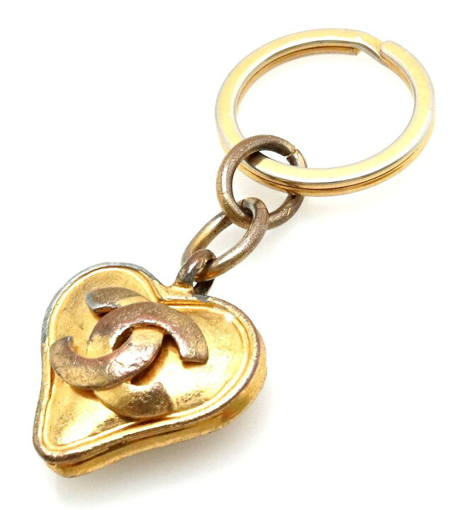 楽天市場】CHANEL シャネル ココマーク ハート キーリング  