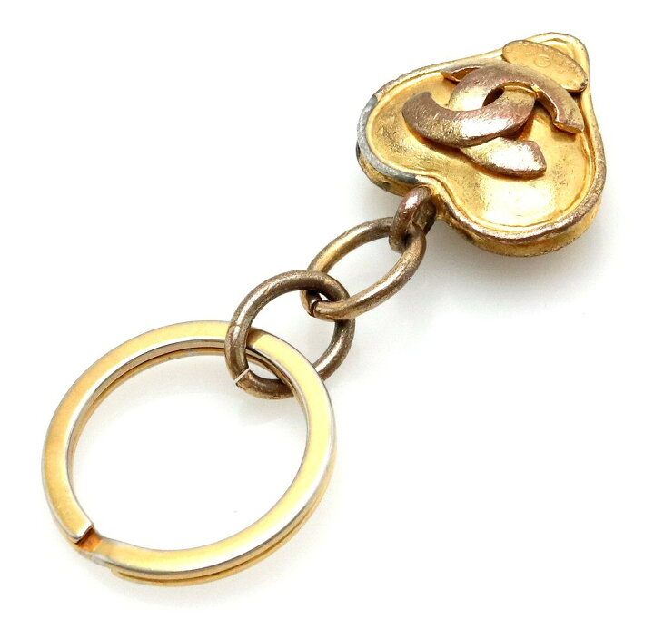 楽天市場】CHANEL シャネル ココマーク ハート キーリング  