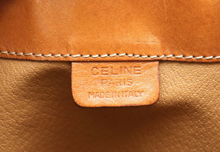 楽天市場】【バッグ】CELINE セリーヌ マカダム柄 巾着バッグ