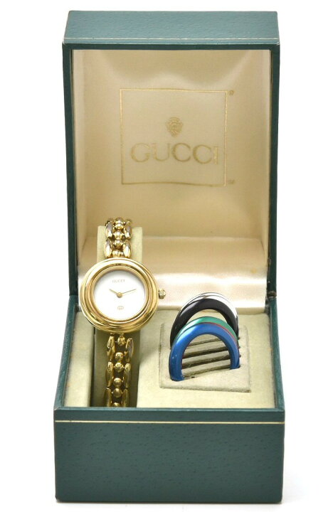 楽天市場】【ウォッチ】GUCCI グッチ チェンジベゼル ホワイト文字盤  