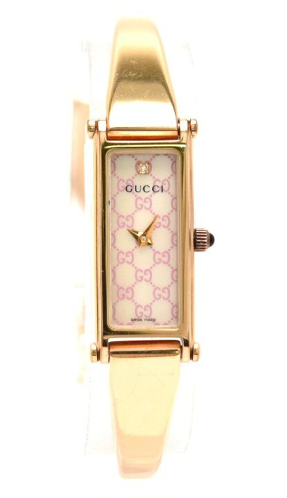 楽天市場】【ウォッチ】GUCCI グッチ GGアイコン ピンクシェル文字盤 