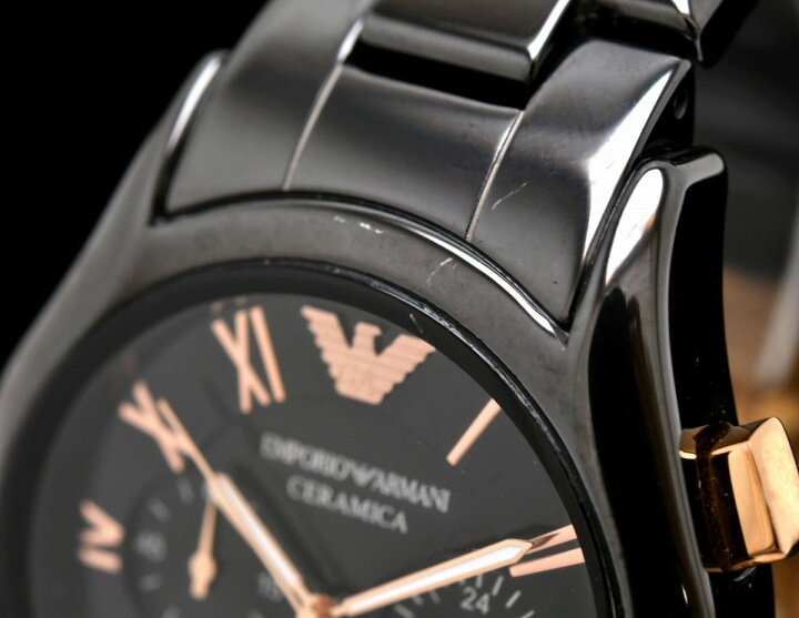 ウォッチ】EMPORIO ARMANI エンポリオ アルマーニ セラミカ セラミック 
