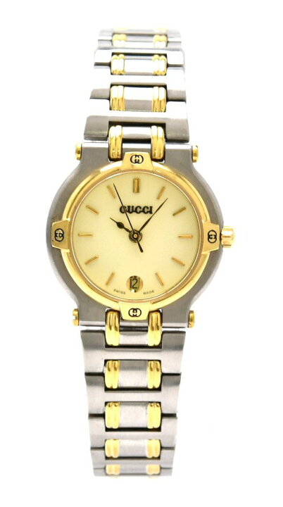 楽天市場】【ウォッチ】GUCCI グッチ デイト アイボリー文字盤  