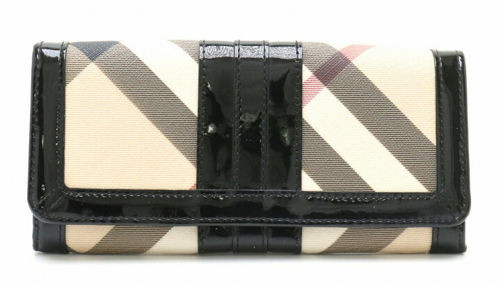 楽天市場】【財布】BURBERRY バーバリー 2つ折り長財布 ノバチェック  
