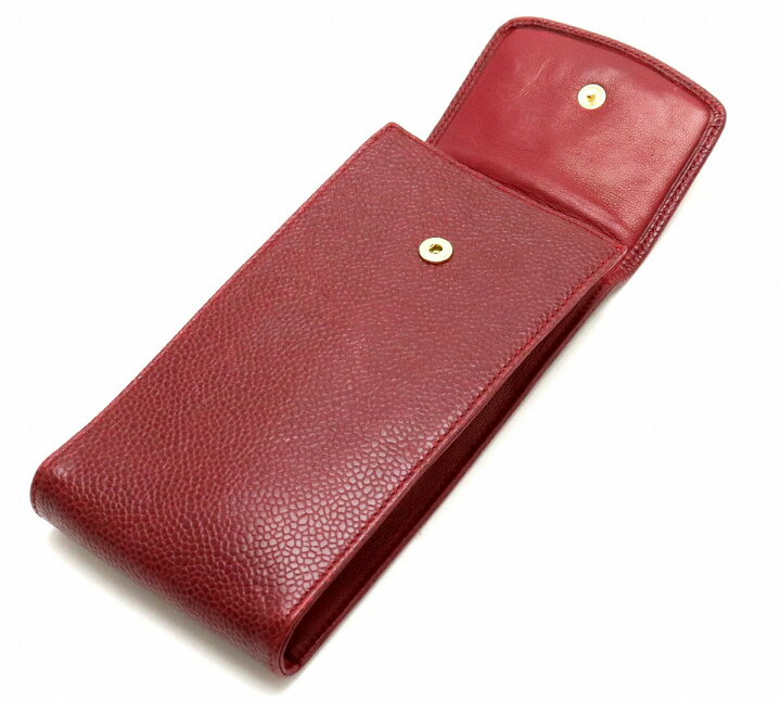 楽天市場】CHANEL シャネル キャビアスキン ココマーク メガネケース  