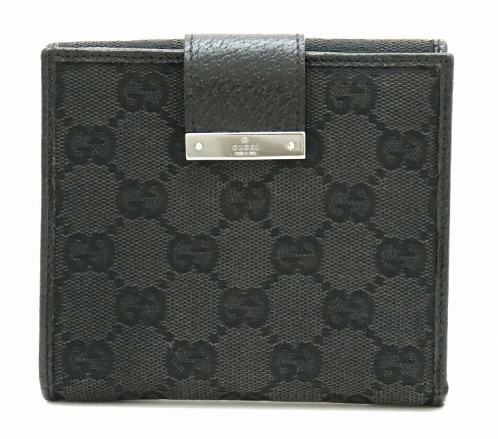 楽天市場】【財布】GUCCI グッチ GGキャンバス 2つ折財布 ダブルホック 