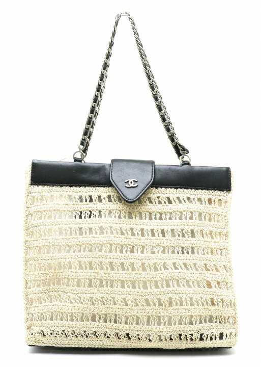 楽天市場】【バッグ】CHANEL シャネル チェーンショルダー トート  