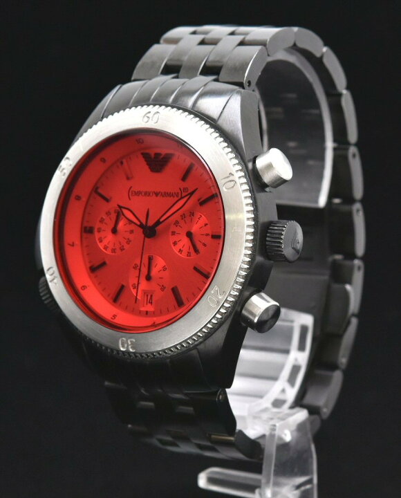 楽天市場】【ウォッチ】EMPORIO ARMANI エンポリオ アルマーニ RED 
