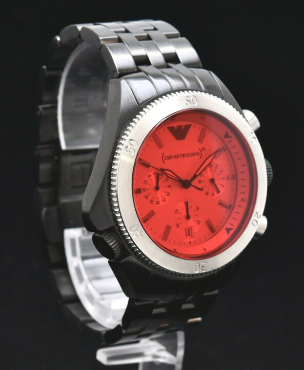 楽天市場】【ウォッチ】EMPORIO ARMANI エンポリオ アルマーニ RED 