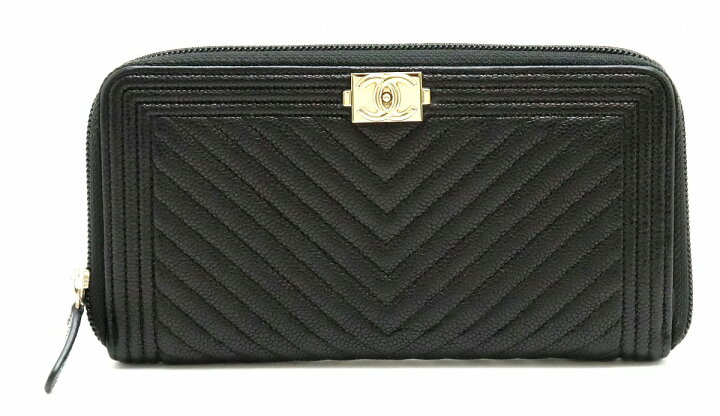 楽天市場】【財布】CHANEL シャネル ボーイシャネル シェブロン 