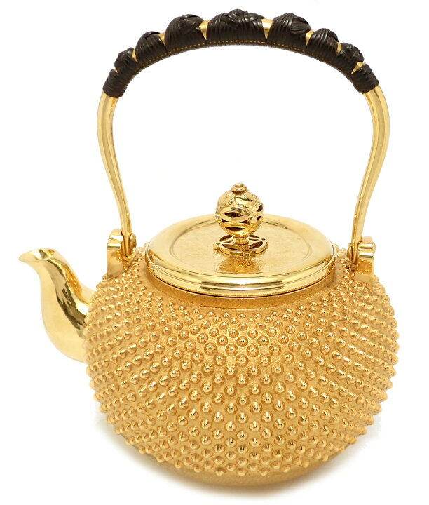 楽天市場】純金 茶釜 金属工芸品 747.5g 急須 骨董品 金瓶 茶道具 