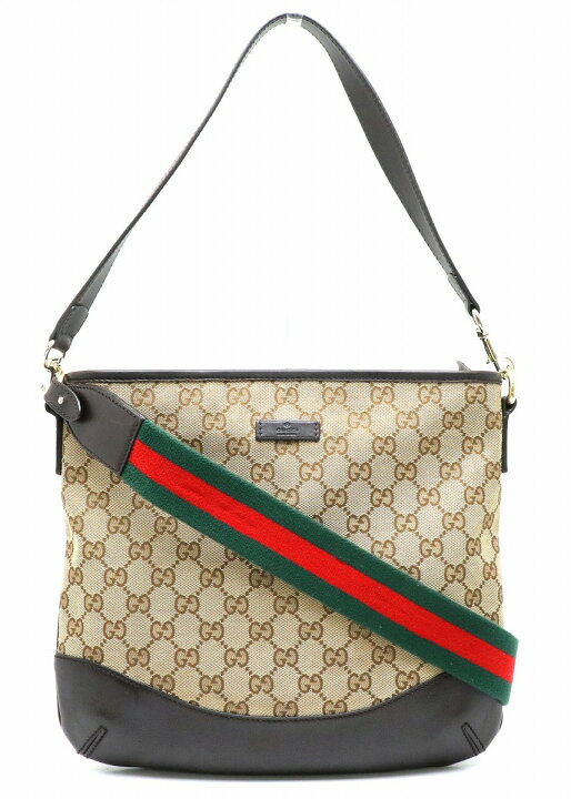 楽天市場】【バッグ】GUCCI グッチ GGキャンバス シェリーライン 