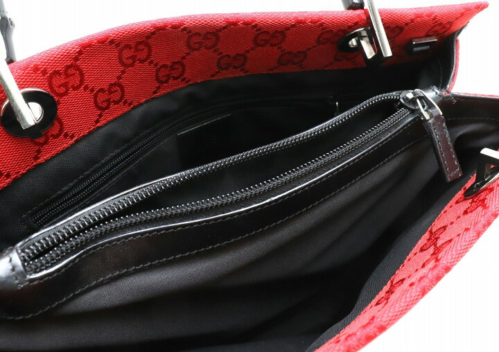 楽天市場】【バッグ】GUCCI グッチ GGキャンバス バンブー 