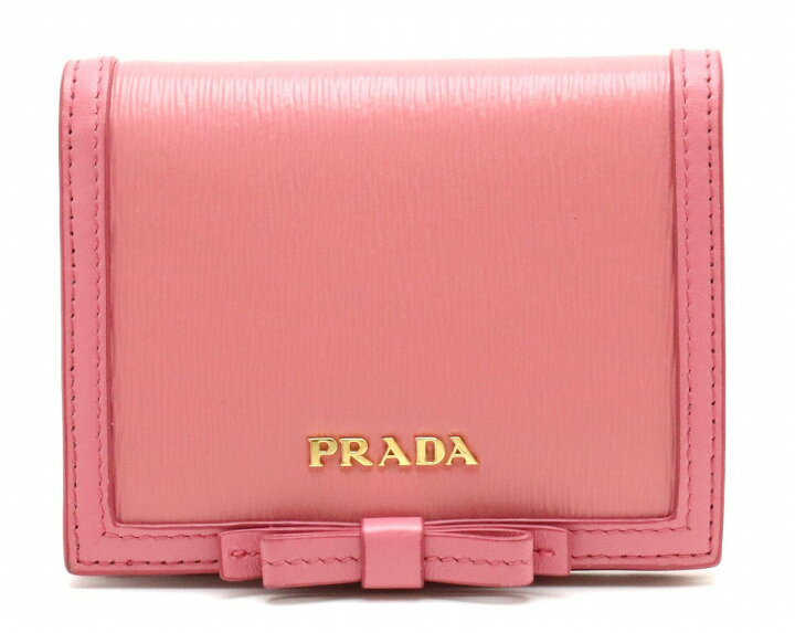 楽天市場】【財布】PRADA プラダ VITELLO MOVEFI リボン 2つ折財布  