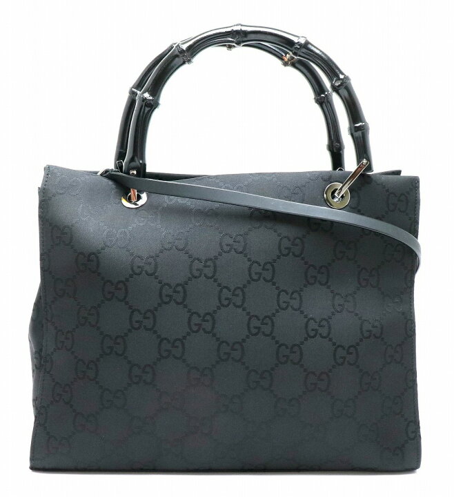 楽天市場】【バッグ】GUCCI グッチ GGナイロン バンブー ハンドバッグ  