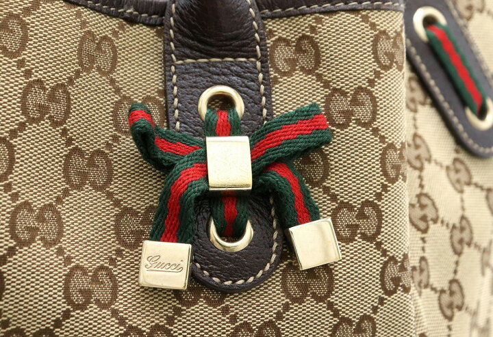 楽天市場】【バッグ】GUCCI グッチ GGキャンバス プリンシーライン  
