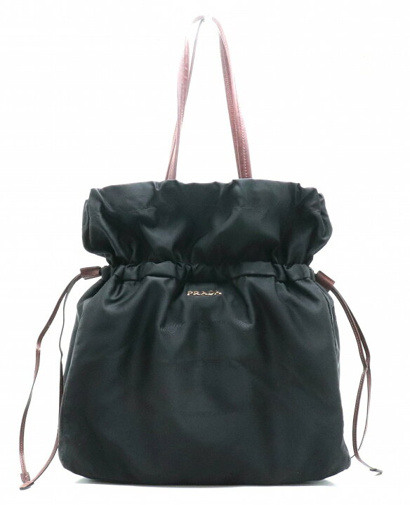 楽天市場】【バッグ】PRADA プラダ ロゴ ジャガード 巾着型 トート 