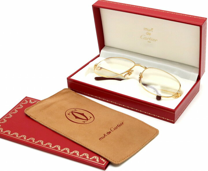 中古】 カルティエ Cartier トリニティ メガネフレーム サングラス 