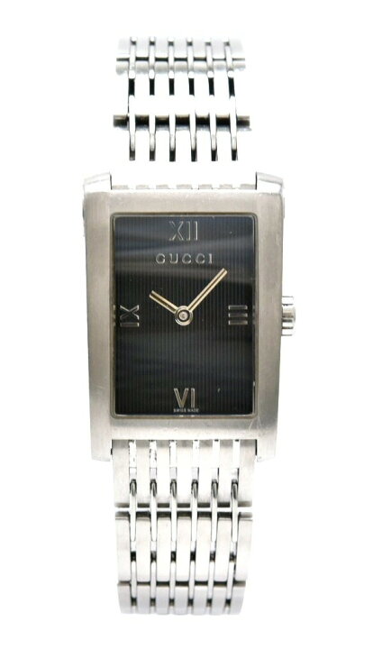 楽天市場】【ウォッチ】GUCCI グッチ スクエア ブラック文字盤 SS  