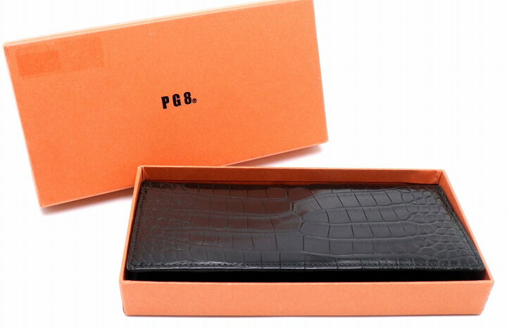 楽天市場】【財布】PG8 ピージーエイト 長財布 札入れ クロコダイル 