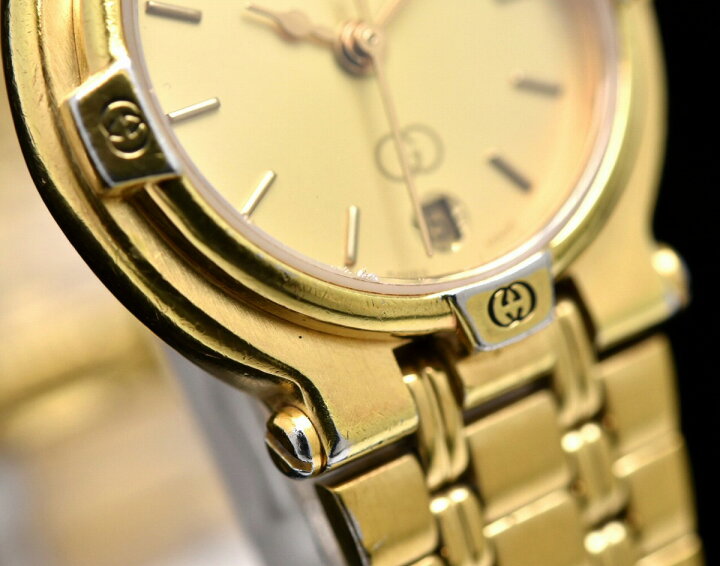楽天市場】【ウォッチ】GUCCI グッチ デイト ゴールド文字盤 GP  