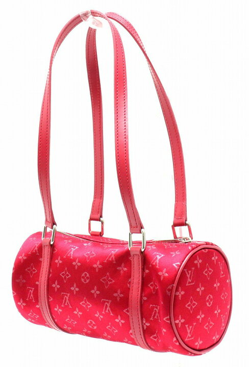 Louis Vuitton Little Papillon M92353 Monogram Satin Red TH0092