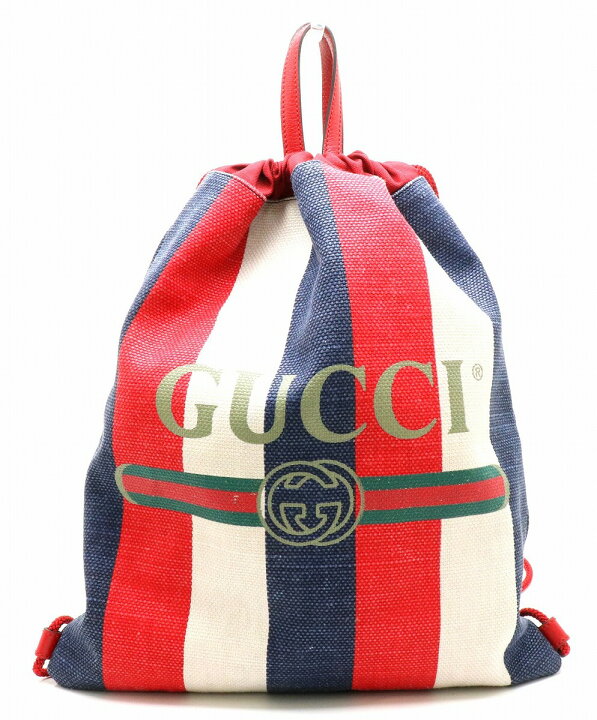 楽天市場】【バッグ】GUCCI グッチ プリント ドローストリング バック 