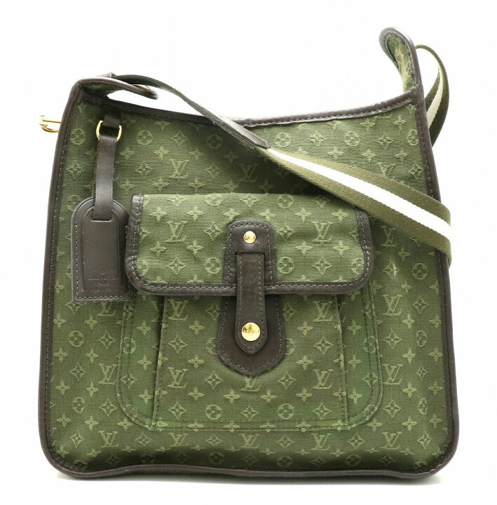 中古 ルイヴィトン モノグラムミニ ブザス マリーケイト カーキ M92322  