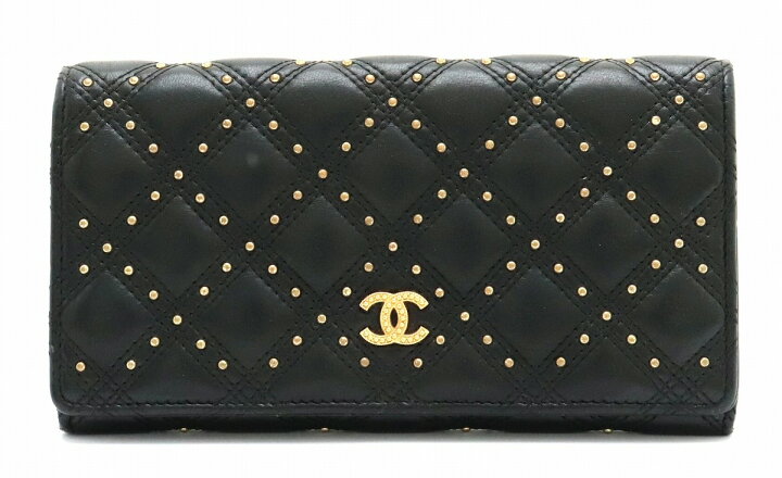 楽天市場】【財布】CHANEL シャネル マトラッセ 2つ折長財布 ココ 