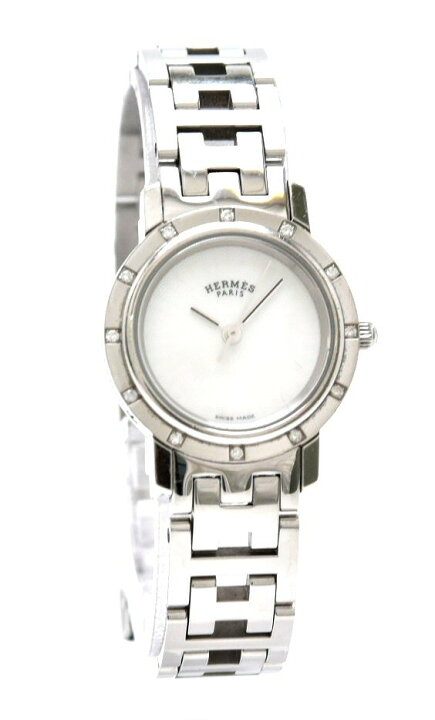 楽天市場】【ウォッチ】HERMES エルメス クリッパー ナクレ 12Pダイヤ  