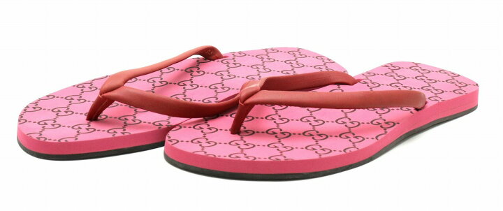 楽天市場】【靴】GUCCI グッチ GG柄 ビーチサンダル ラバーサンダル 