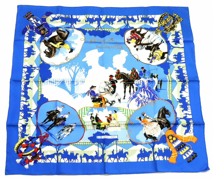 楽天市場】【未使用品】【アパレル】HERMES エルメス カレ90 スカーフ  