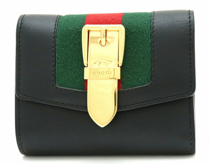 楽天市場】【財布】GUCCI グッチ シルヴィ ウェブストライプ 3つ折財布 